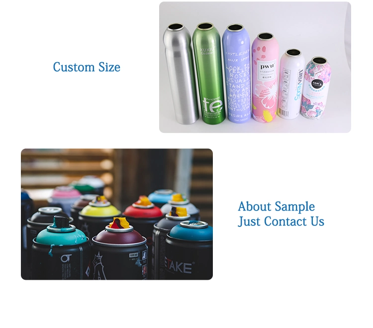 Aluminum Aerosol Gas Can Empty Custom Aerosol Cans Wholesale for Cosmetic