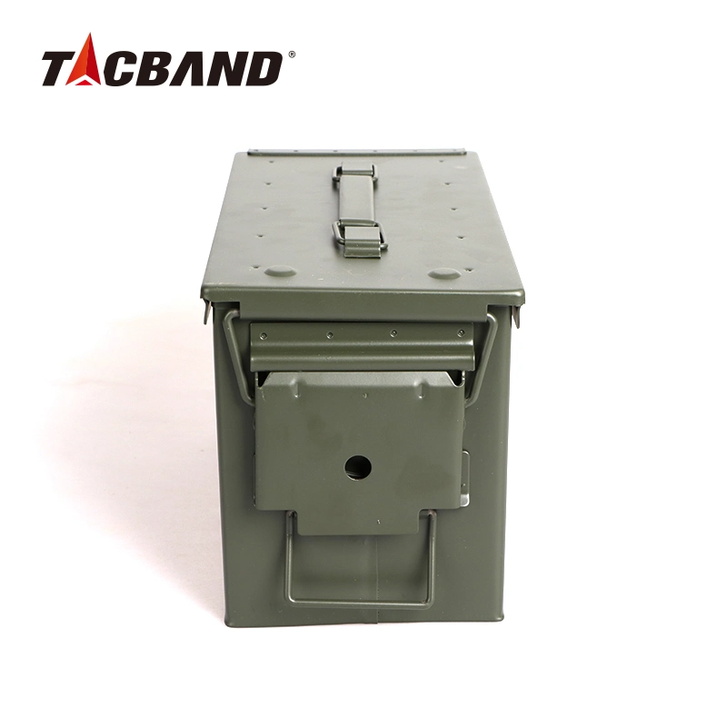 Tacband Military Style Army Green Metal Gun Money Safe Tool Ammo Box