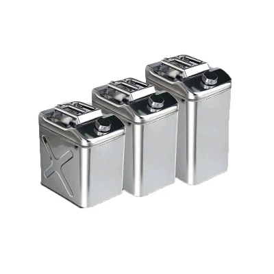 I fusti di olio portatili in alluminio forniscono fusti di benzina in alluminio con contenitore in acciaio di ferro ispessito
